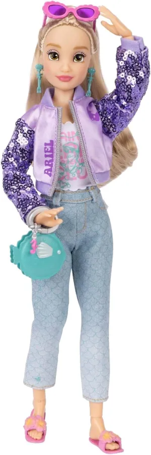 Disney ILY 4EVER Fashion Dolls Ariel 11.5" Tall with 13 Points of Articulation, Two Complete Mix-and-Match Outfits and Mickey Ring for You!