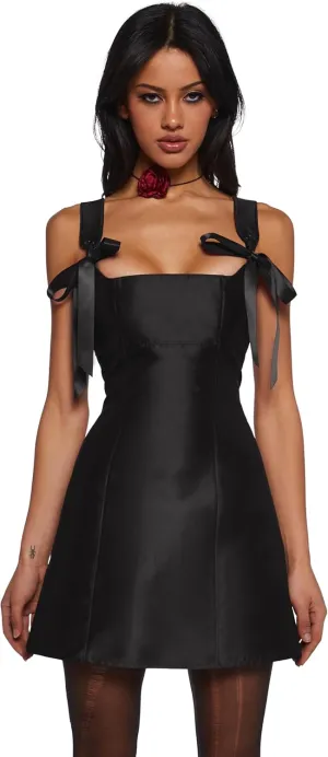 Dolls Kill Pixie Stardust Mini Dress by Current Mood - Taffeta Dress with Fit and Flare Silhouette