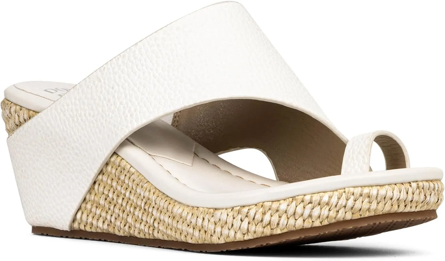 Donald J Pliner Women's Gyer Sandal – Distressed Metallic Leather Upper Wedge