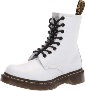 Dr. Martens Women's Lace Fashion Boot, White Softy T, 11