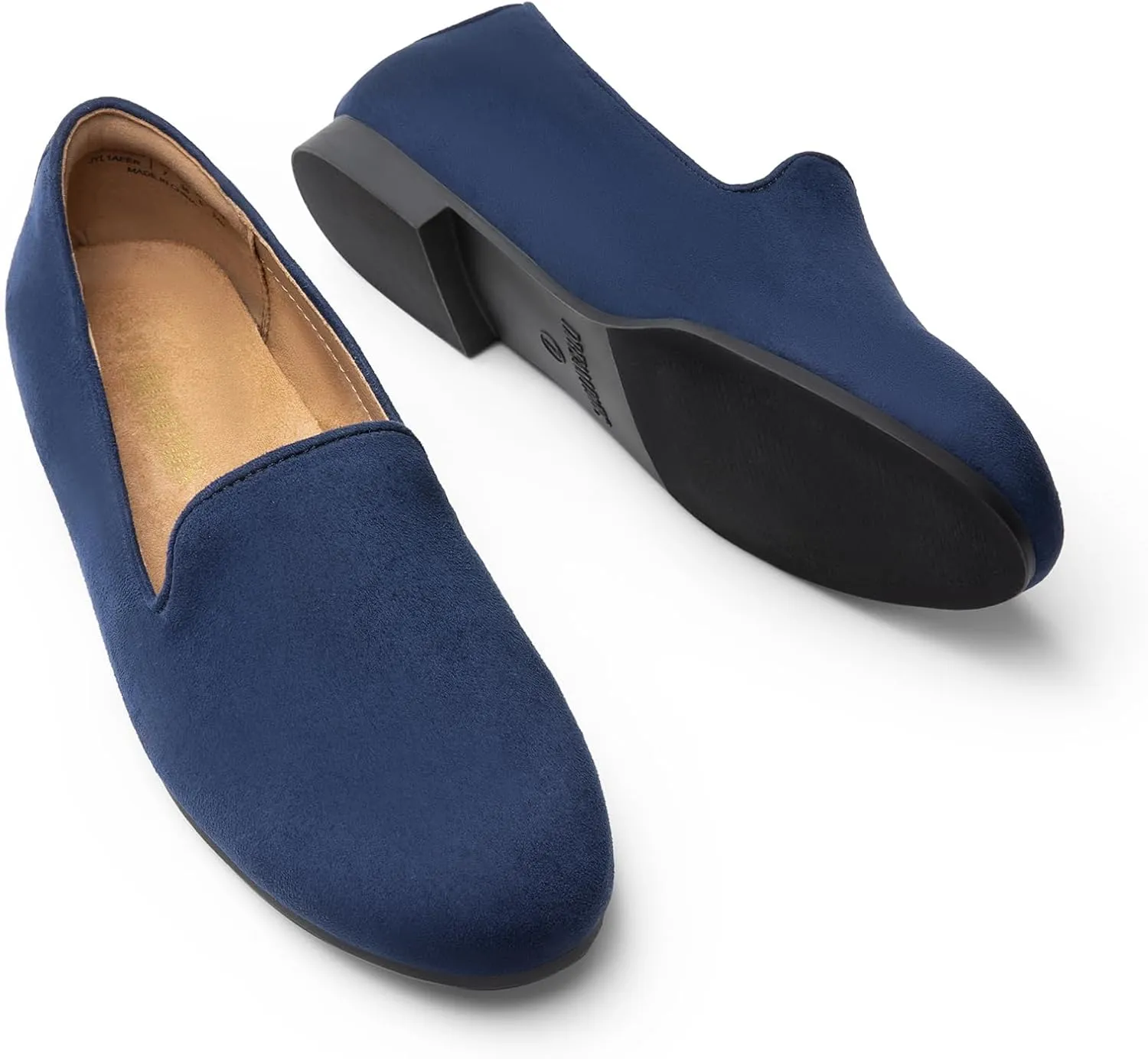 DREAM PAIRS Round Toe Flats for Women Dressy Comfortable, Slip-On Dress Business Casual Office Work Shoes for Women