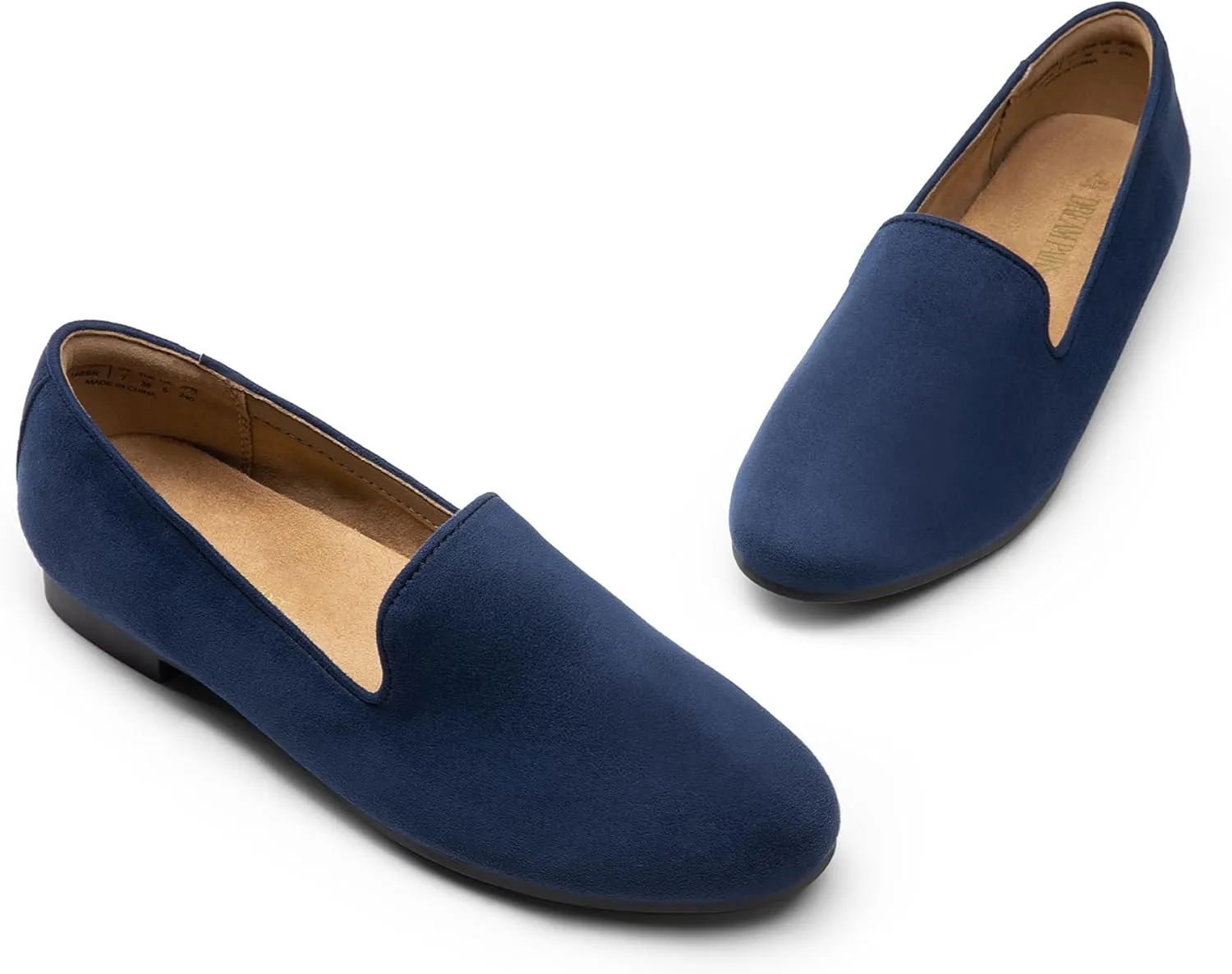 DREAM PAIRS Round Toe Flats for Women Dressy Comfortable, Slip-On Dress Business Casual Office Work Shoes for Women