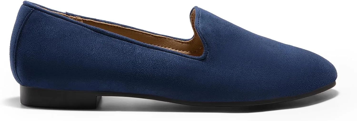DREAM PAIRS Round Toe Flats for Women Dressy Comfortable, Slip-On Dress Business Casual Office Work Shoes for Women