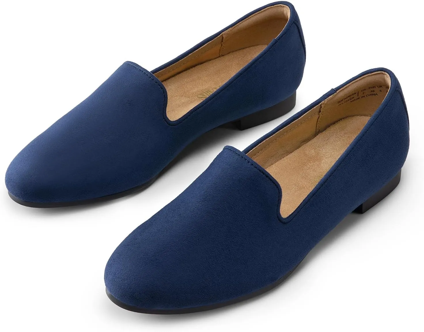 DREAM PAIRS Round Toe Flats for Women Dressy Comfortable, Slip-On Dress Business Casual Office Work Shoes for Women
