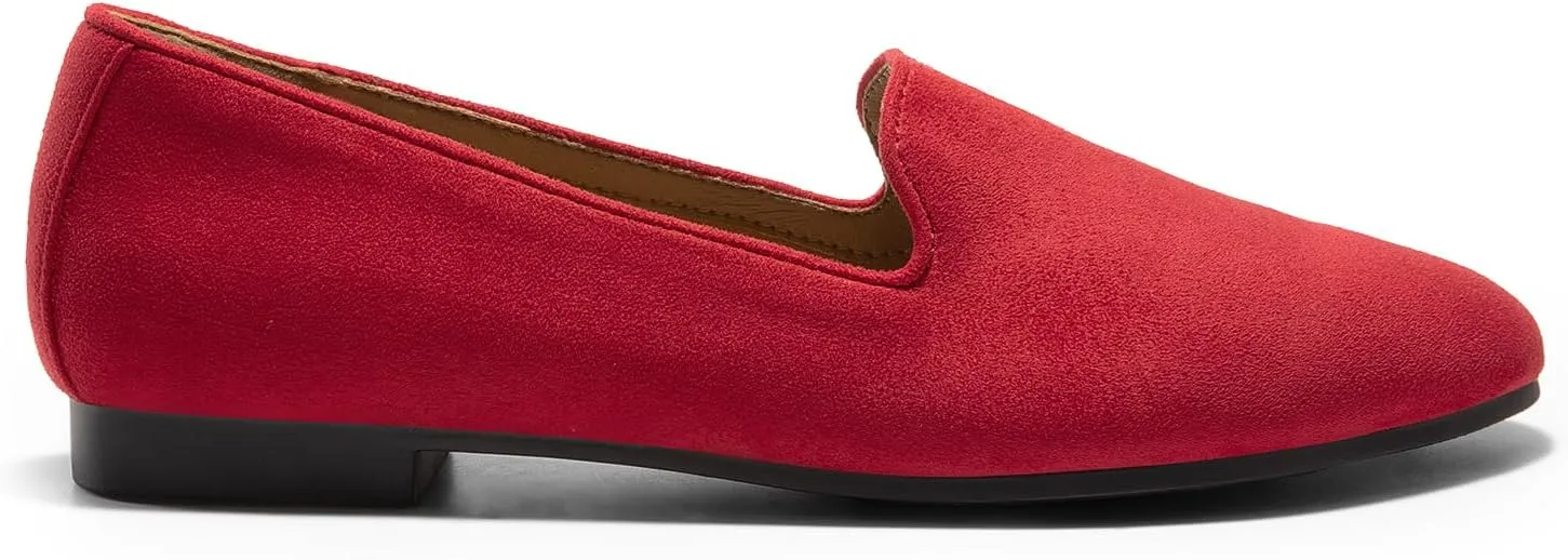 DREAM PAIRS Round Toe Flats for Women Dressy Comfortable, Slip-On Dress Business Casual Office Work Shoes for Women