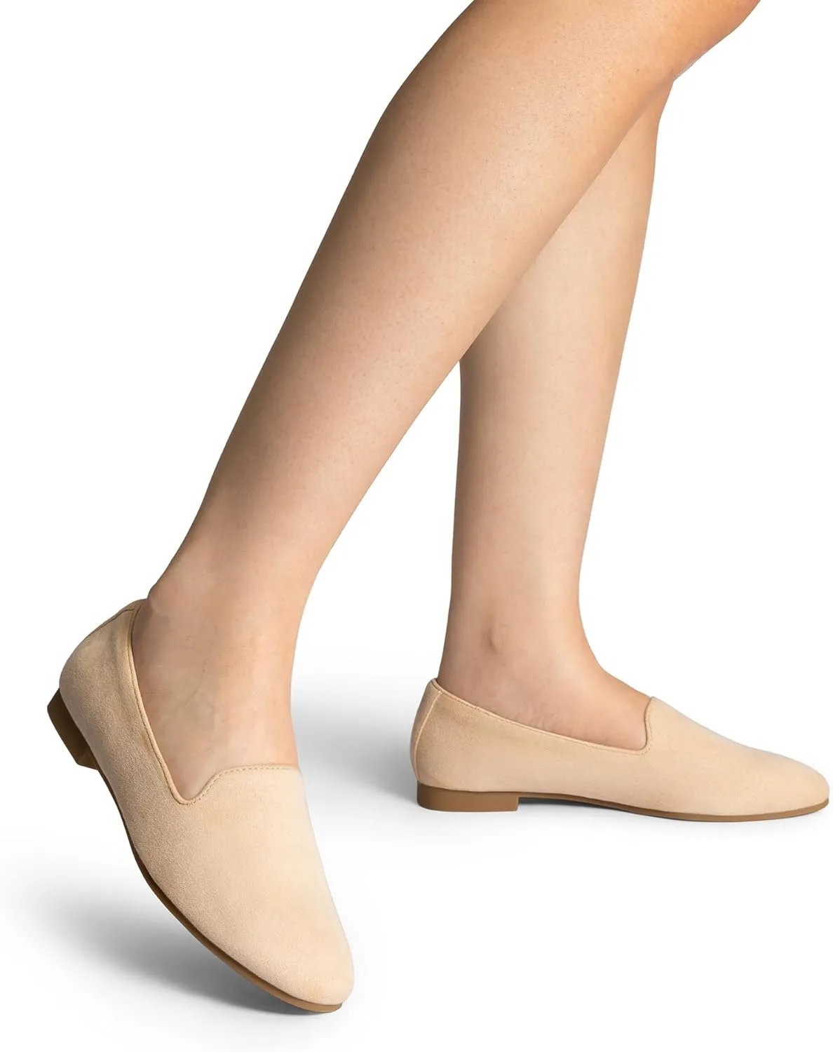 DREAM PAIRS Round Toe Flats for Women Dressy Comfortable, Slip-On Dress Business Casual Office Work Shoes for Women