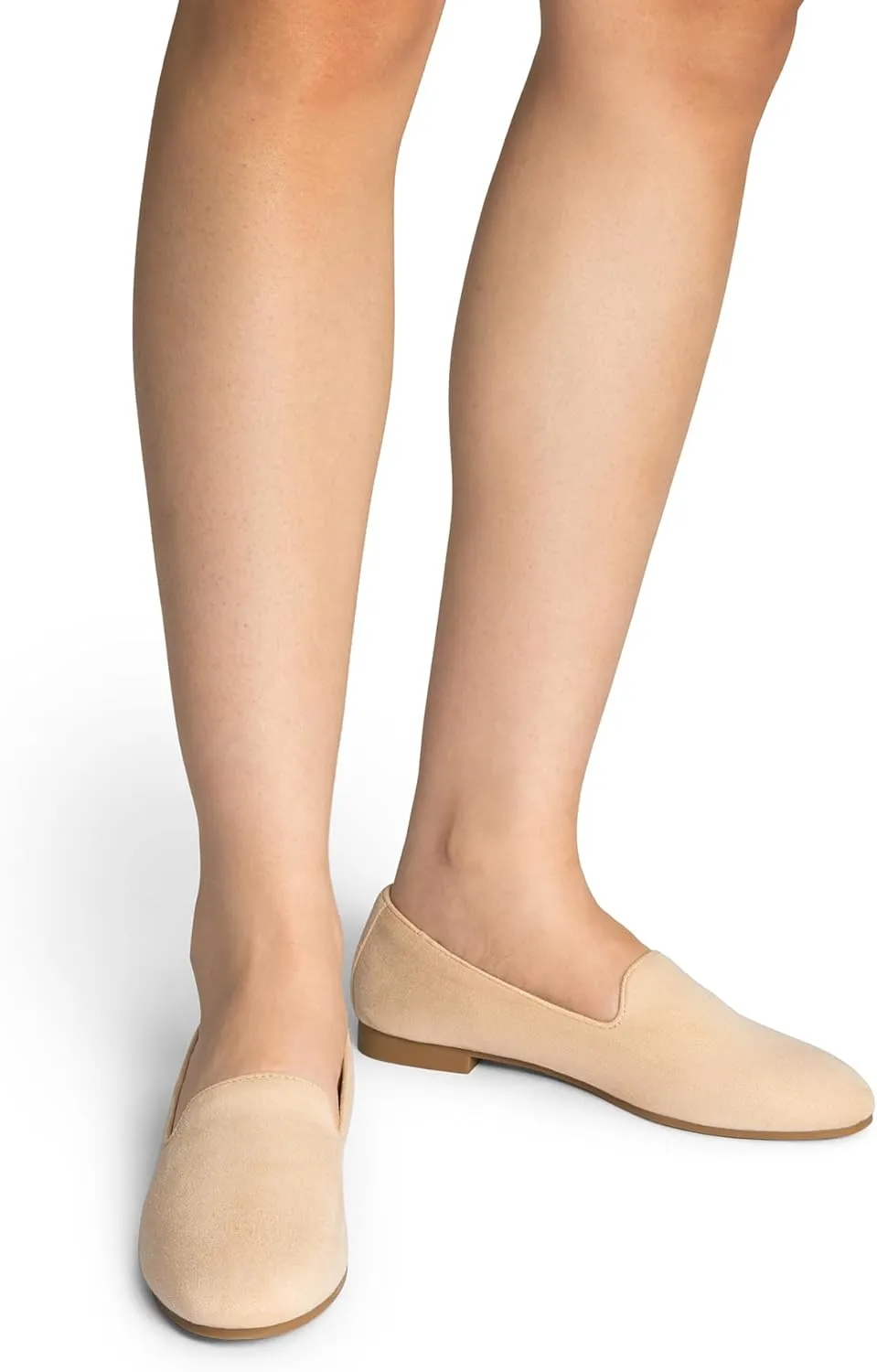 DREAM PAIRS Round Toe Flats for Women Dressy Comfortable, Slip-On Dress Business Casual Office Work Shoes for Women