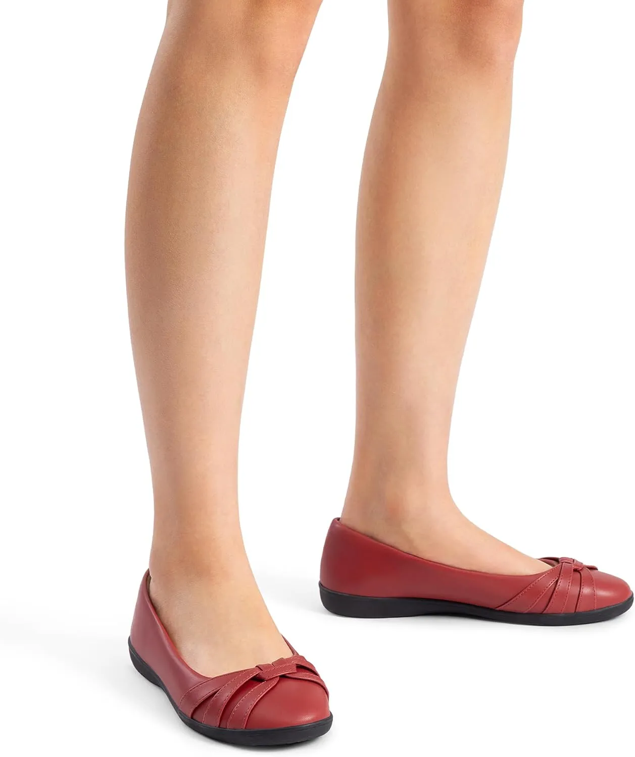 DREAM PAIRS Women’s Ballet Flats, Comfortable Round Toe Slip on Dressy Work Office Shoes with Arch Support