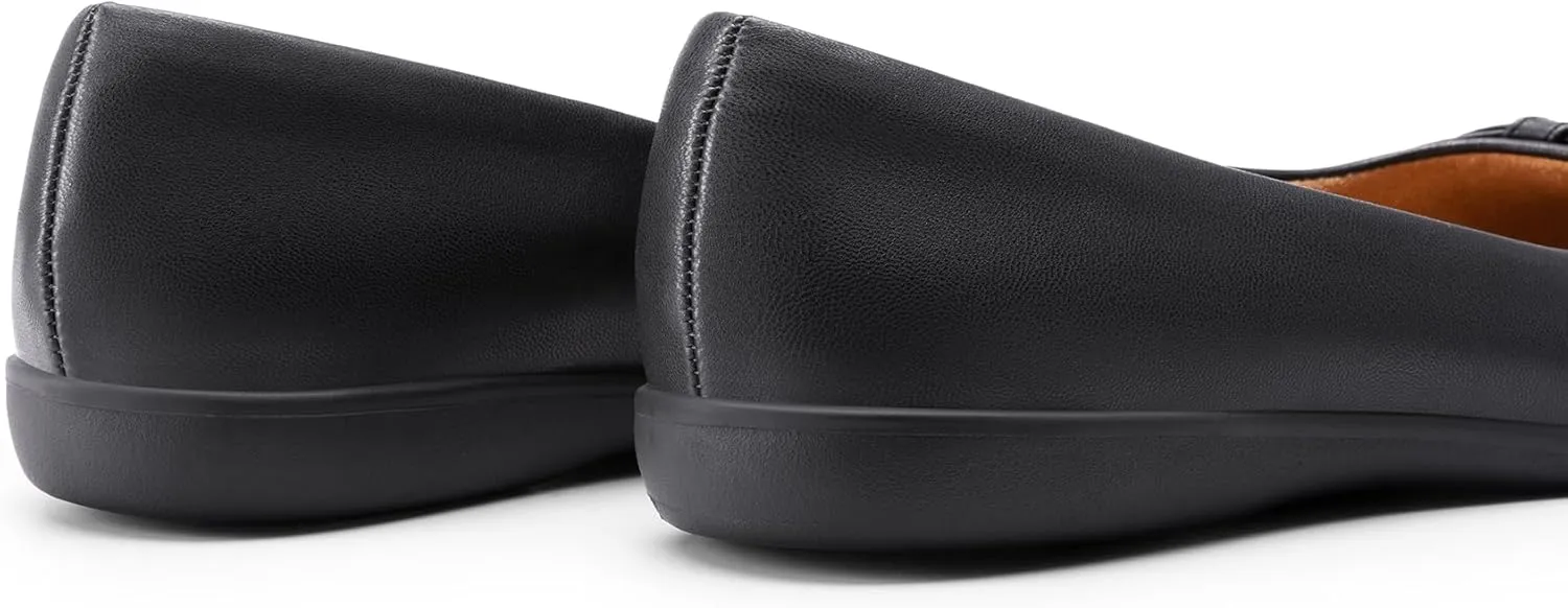 DREAM PAIRS Women’s Ballet Flats, Comfortable Round Toe Slip on Dressy Work Office Shoes with Arch Support