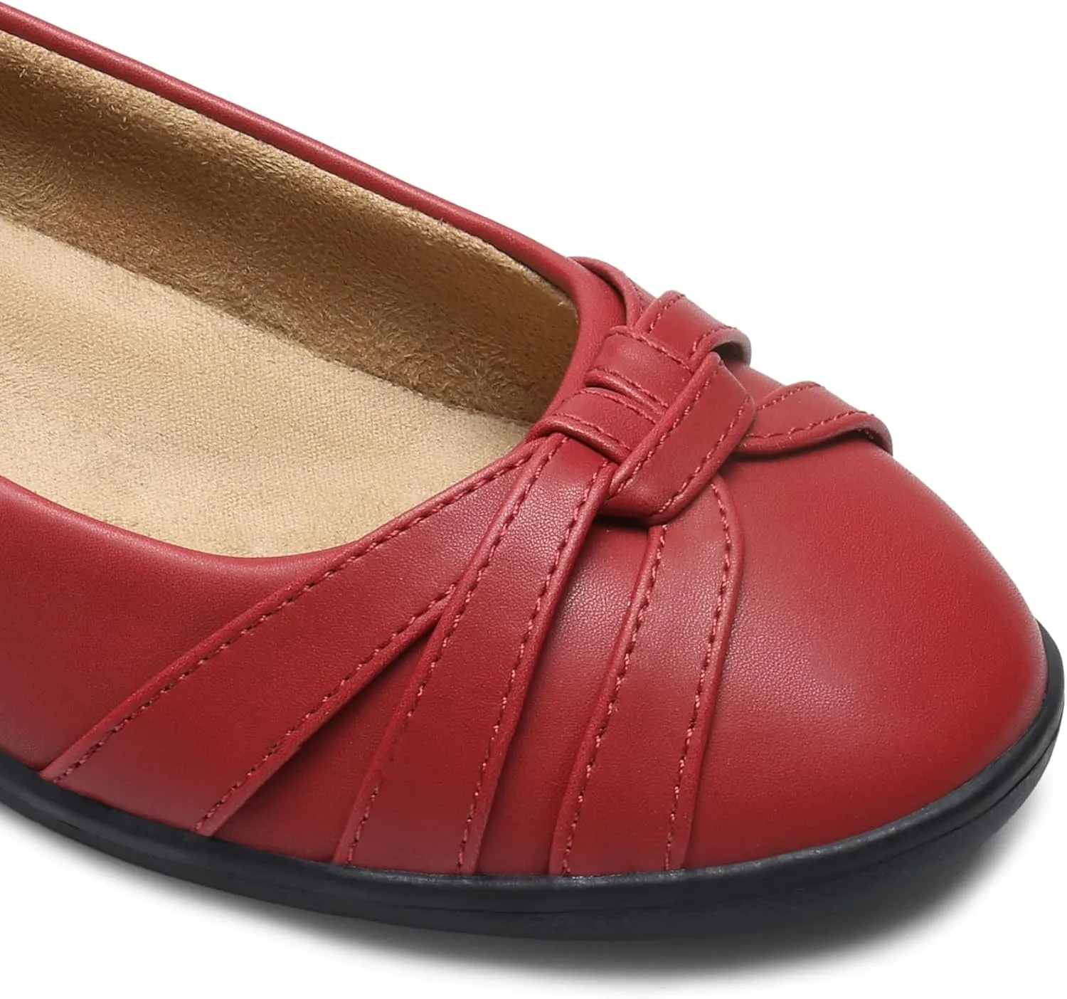 DREAM PAIRS Women’s Ballet Flats, Comfortable Round Toe Slip on Dressy Work Office Shoes with Arch Support