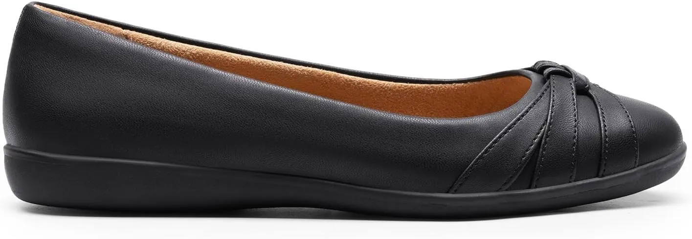 DREAM PAIRS Women’s Ballet Flats, Comfortable Round Toe Slip on Dressy Work Office Shoes with Arch Support