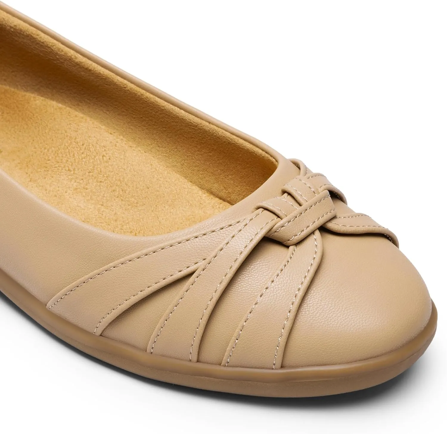 DREAM PAIRS Women’s Ballet Flats, Comfortable Round Toe Slip on Dressy Work Office Shoes with Arch Support
