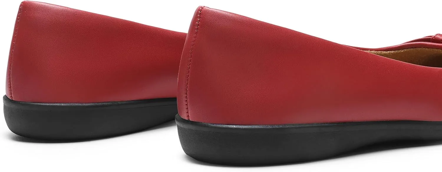 DREAM PAIRS Women’s Ballet Flats, Comfortable Round Toe Slip on Dressy Work Office Shoes with Arch Support