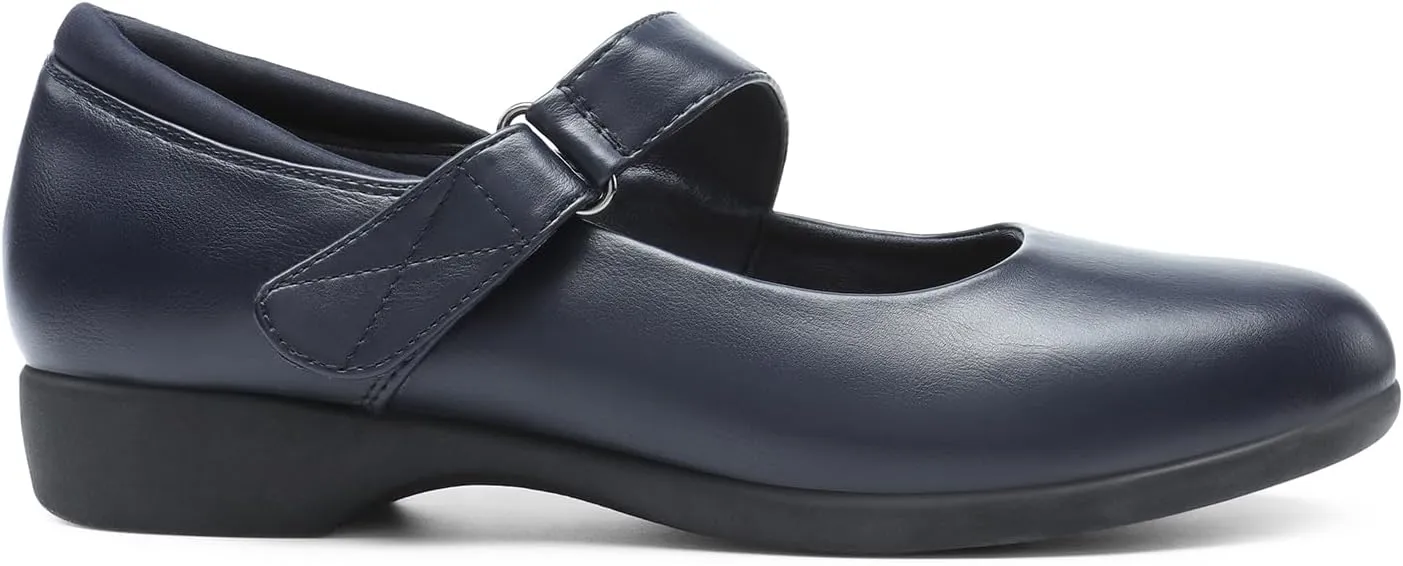 DREAM PAIRS Womens Ballet Mary Jane Flats, Comfortable Business Office Dress Shoes for Women Dressy and Work with Ankle Strap