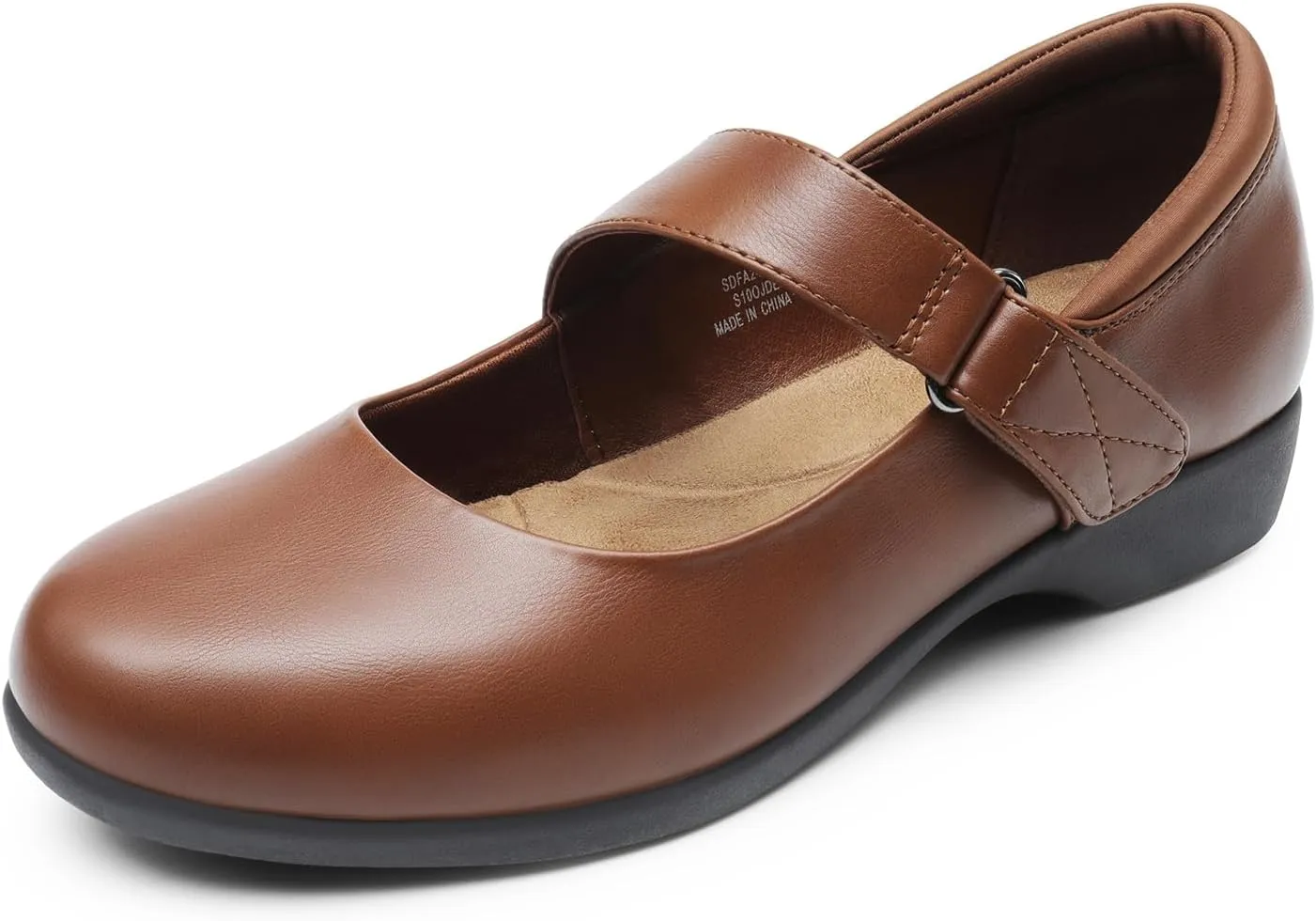 DREAM PAIRS Womens Ballet Mary Jane Flats, Comfortable Business Office Dress Shoes for Women Dressy and Work with Ankle Strap