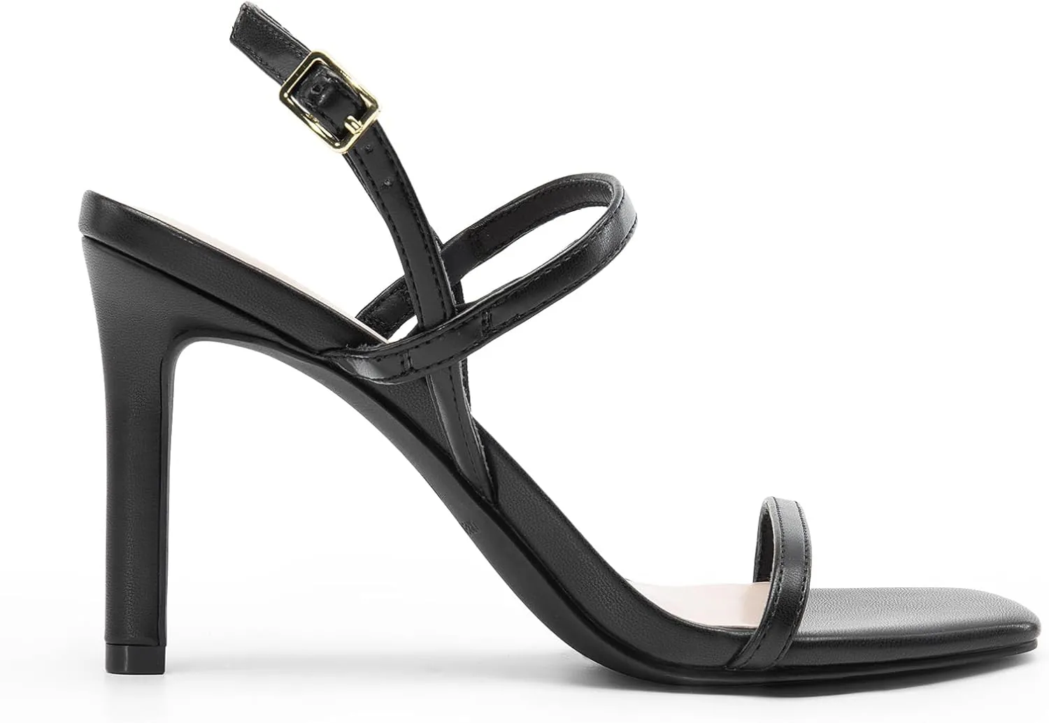 DREAM PAIRS Women’s Slingback Heels High Stilettos Open Square Toe Ankle Strap Pumps Sexy Comfort Strappy Dress Shoes Wedding Bridal Heeled Sandals