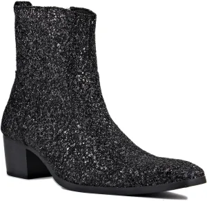 Dress Boot for Men Glitter Chelsea Designer Boots Casual shoes Side Zipper Ankle Boots