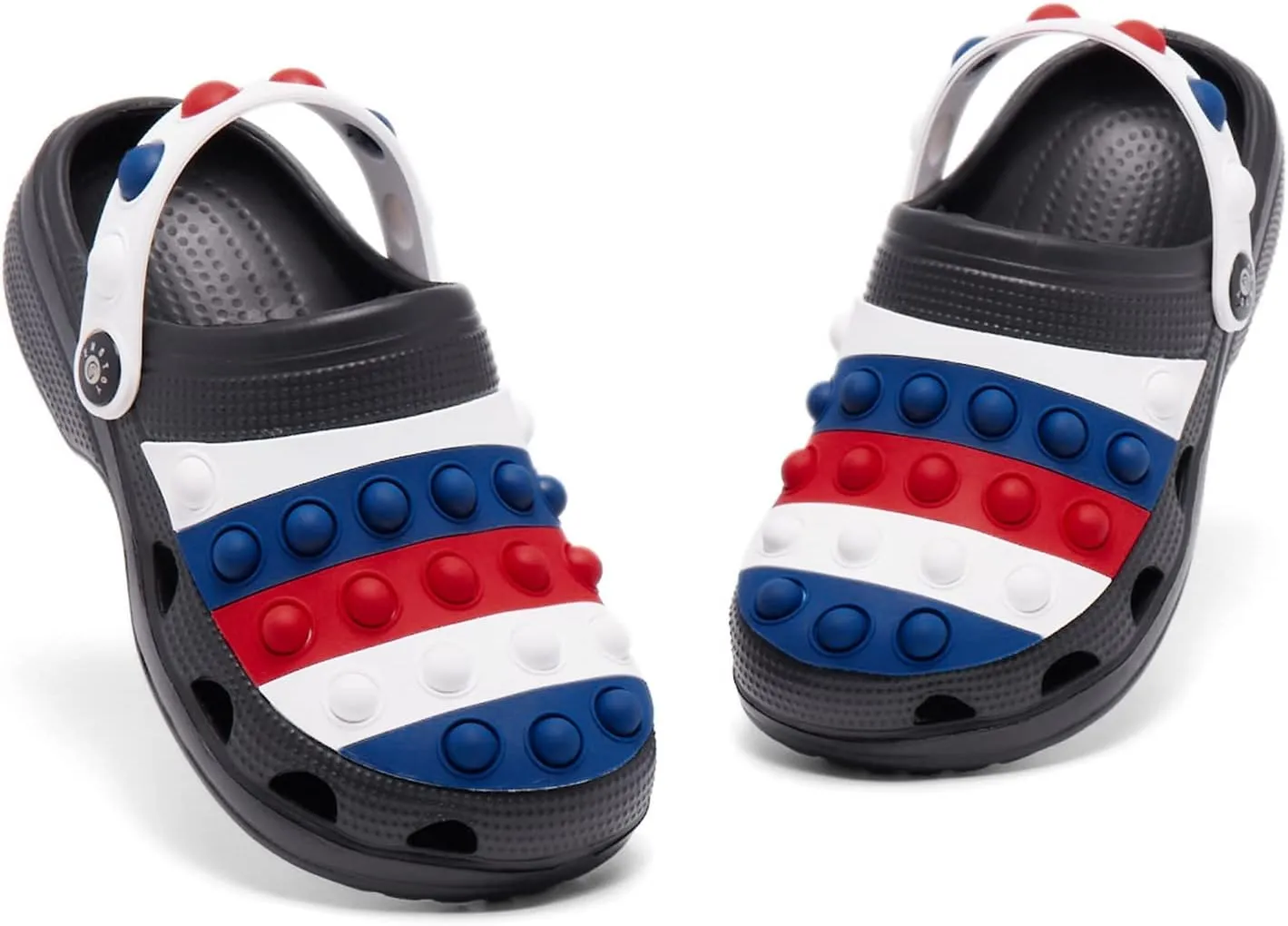 Engtoy Kids Clogs Boys Girls Garden Shoes Slip on Kids Slides Sandals Funny Lightweight Beach Slippers
