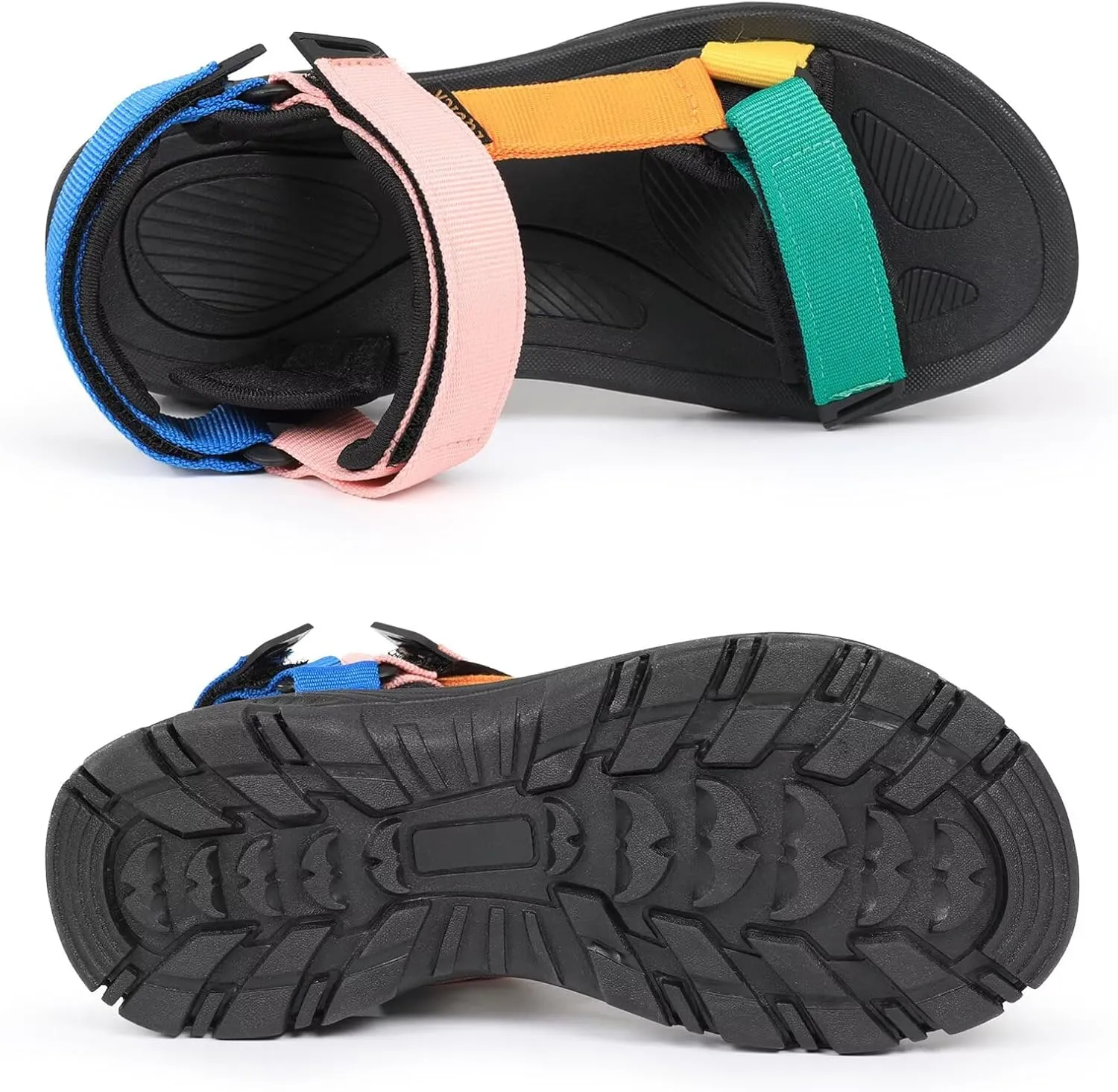 EQUICK Sport Sandals for Women, Open Toe Strap Sandal Anti-skidding Outdoor Water Sandals Comfortable Athletic Sandals for Beach