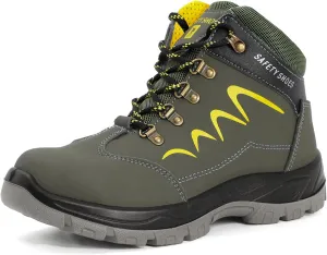 ESTAMICO Steel Toe Work Boots For Men Puncture Proof Industrial & Construction Boot Waterproof Safety Shoes