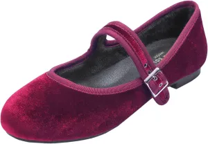 FEVERSOLE Women's Soft Cushion Extra Padded Comfort Round Toe Mary Jane Metal Buckle Fashion Ballet Flats Walking Shoes