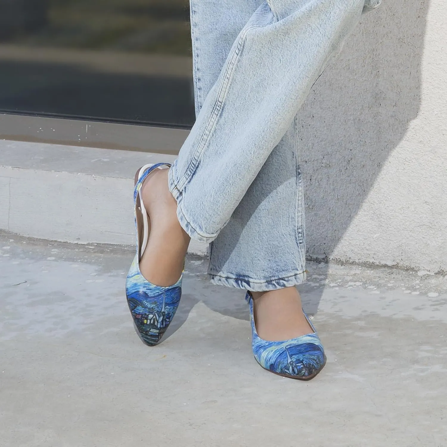 Flats for Women - Vegan Leather and Handmade Pointed Toe Flats for Women