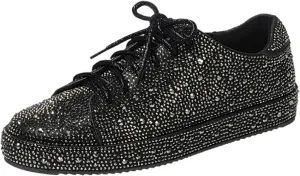 Forever Link Womens Sparkly Bling Rhinestone Fashion Glitter Shiny Platform Sneakers Shoes