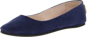 French Sole FS/NY Women's Sloop Flat,Navy Suede,8.5 M US