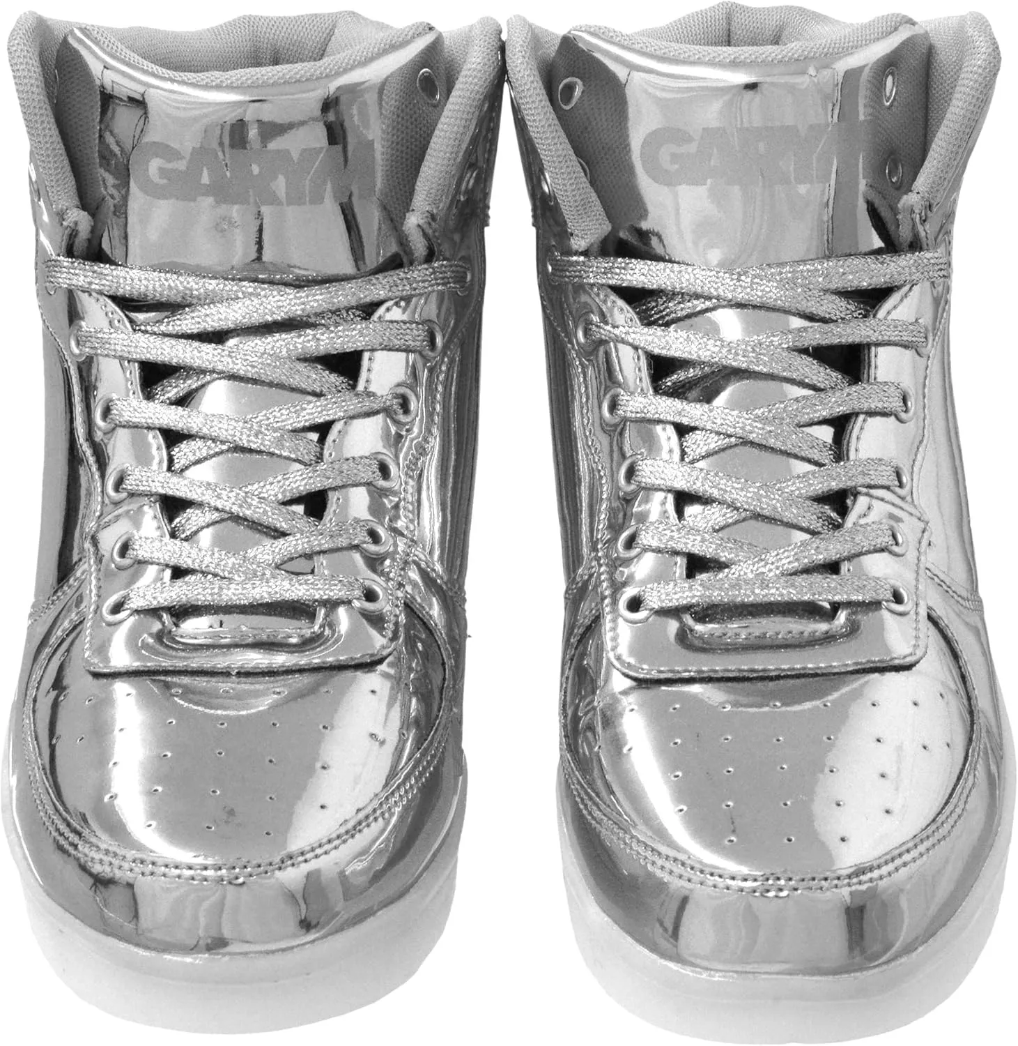 Gary Majdell Sport Men's Shiny Multiple Colors Liquid Metallic High Top Lace-Up Casual Sneakers
