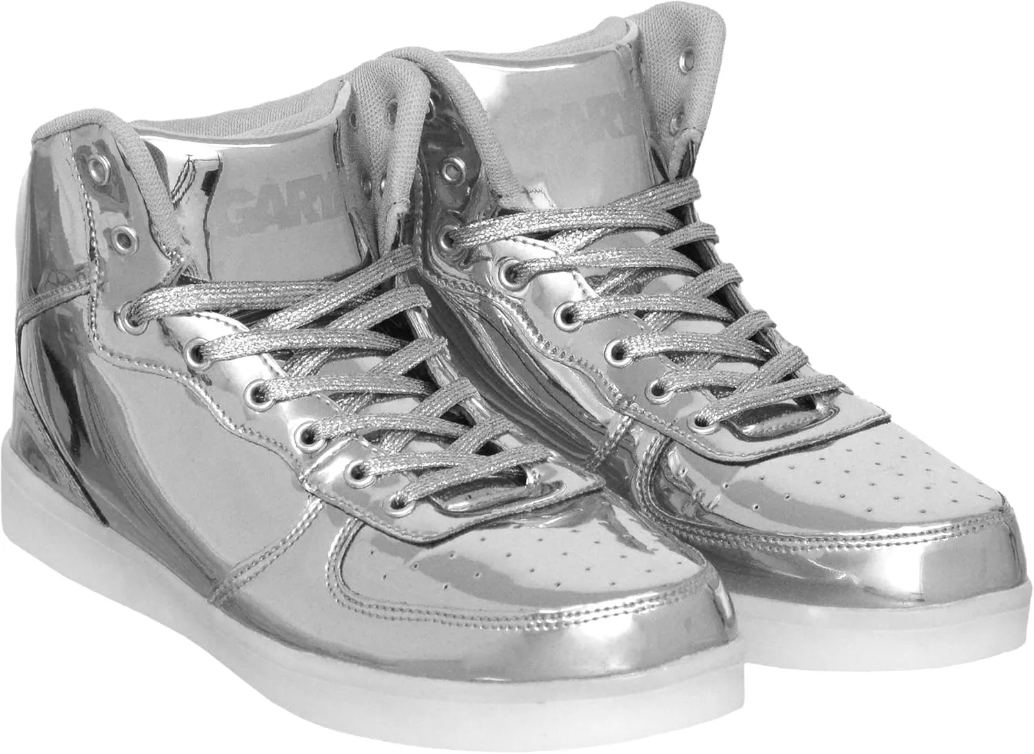 Gary Majdell Sport Men's Shiny Multiple Colors Liquid Metallic High Top Lace-Up Casual Sneakers