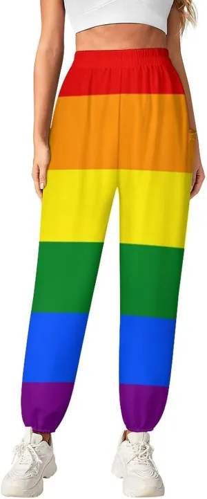 Gay Pride Flag Yoga Bloomers Women Hippie Harem Pants Elephant Pants Elastic Gym Yoga Trousers Casual Loose Sweatpant