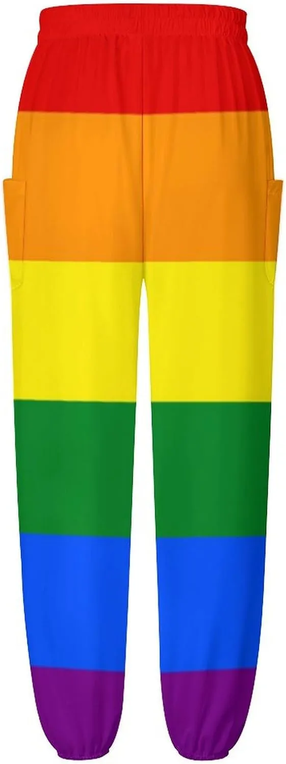 Gay Pride Flag Yoga Bloomers Women Hippie Harem Pants Elephant Pants Elastic Gym Yoga Trousers Casual Loose Sweatpant