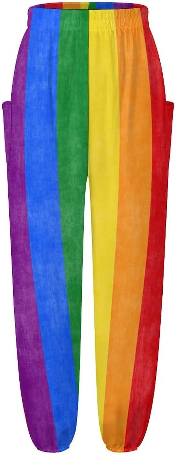 Gay Pride Flag Yoga Bloomers Women Hippie Harem Pants Elephant Pants Elastic Gym Yoga Trousers Casual Loose Sweatpant