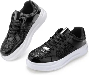 Glitter Sneakers for Women - Sparkly Bling Sequin Sneakers for Wedding, Party & Casual Wear