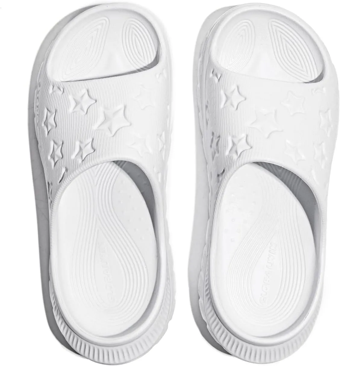 GLOBALWIN Sports Recovery Slides for Women Ava Sports Sandals With Comfortable Arch Support Indoor Outdoor Cloud Slippers Reduce Stress on Feet Lightweight Pillow Slides