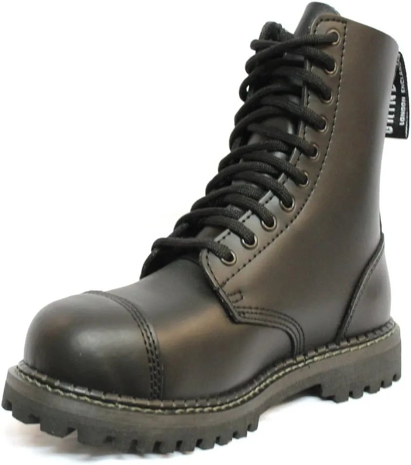 Grinders Stag CS Black Mens Unisex Safety Steel Toe Cap Military Punk Boots
