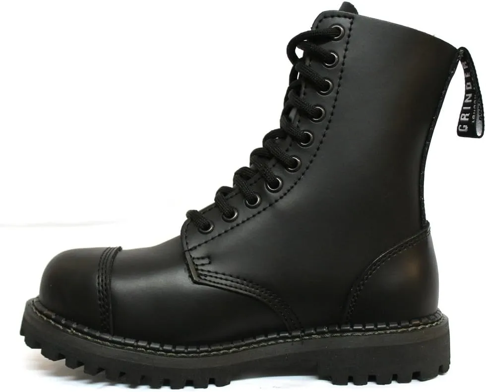 Grinders Stag CS Black Mens Unisex Safety Steel Toe Cap Military Punk Boots