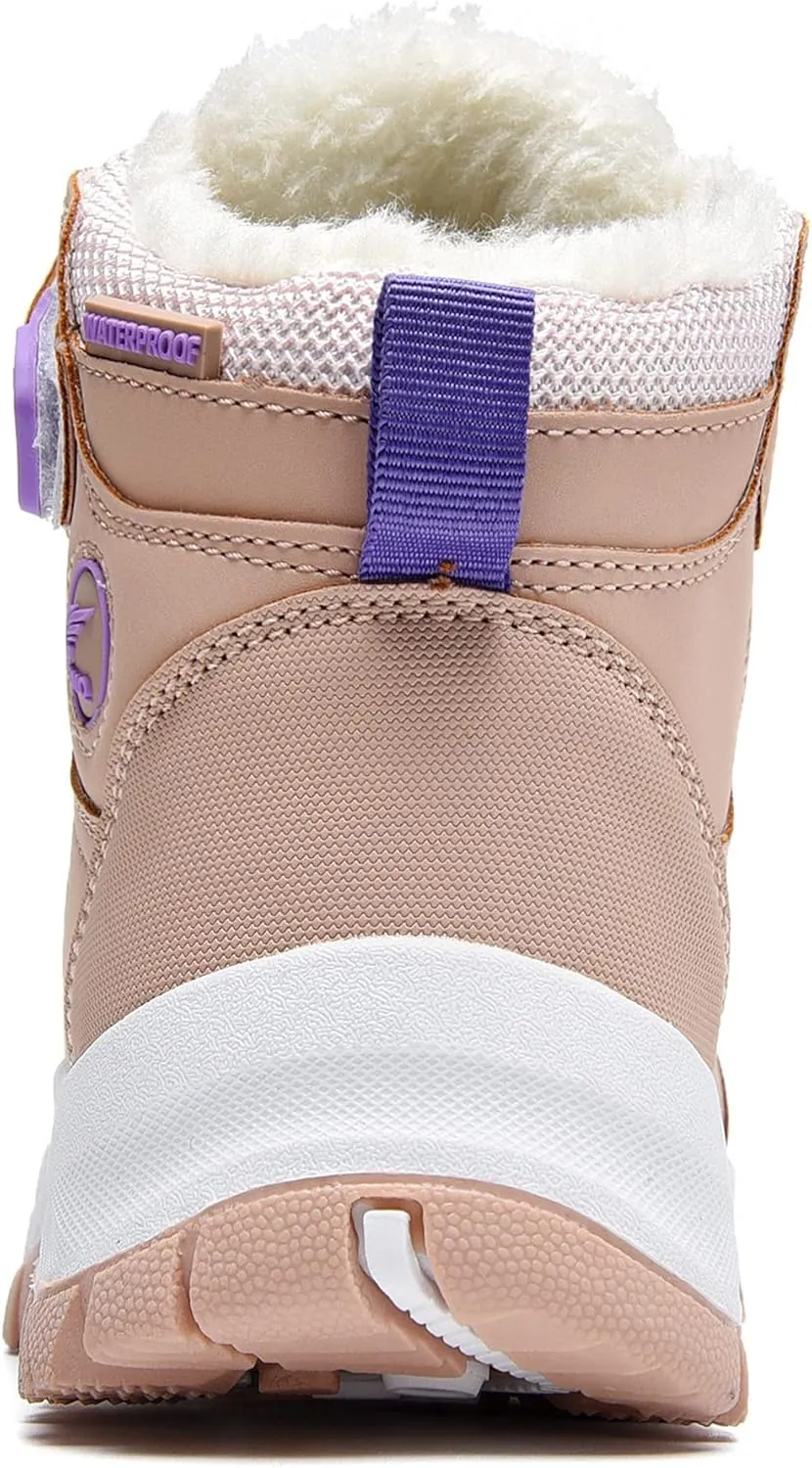 Gyeice Kids Snow Boots Boys Girls Winter Boot Waterproof Non-Slip Outdoor Warm Hiking Shoes (Little Kid/Big Kid)