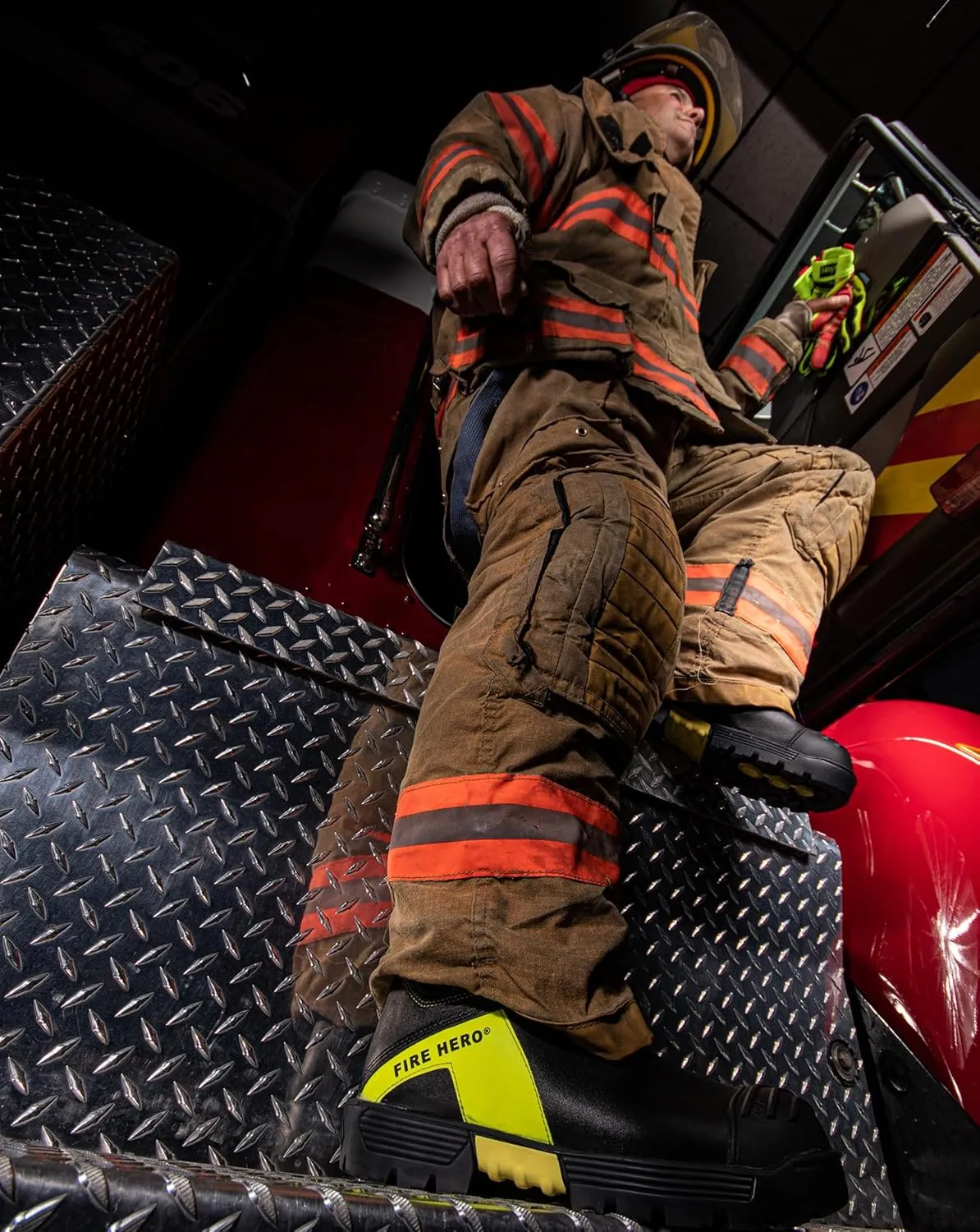 HAIX Fire Hero Xtreme Composite-Toed Waterproof Firefighting Boots with Heat- and Slip-Resistant Sole