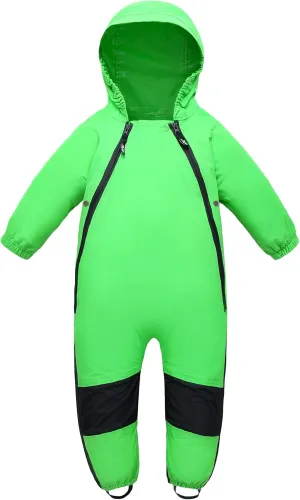 HAPIU Kids Toddler Rain Suit Muddy Buddy Waterproof Coverall