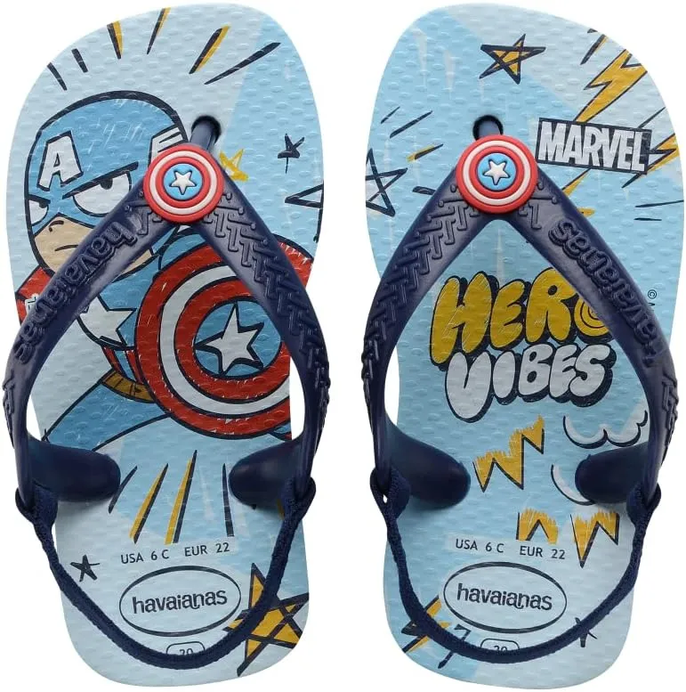 Havaianas Baby Marvel Sandals - Baby Water Shoes with Back Strap