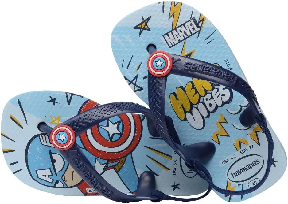 Havaianas Baby Marvel Sandals - Baby Water Shoes with Back Strap