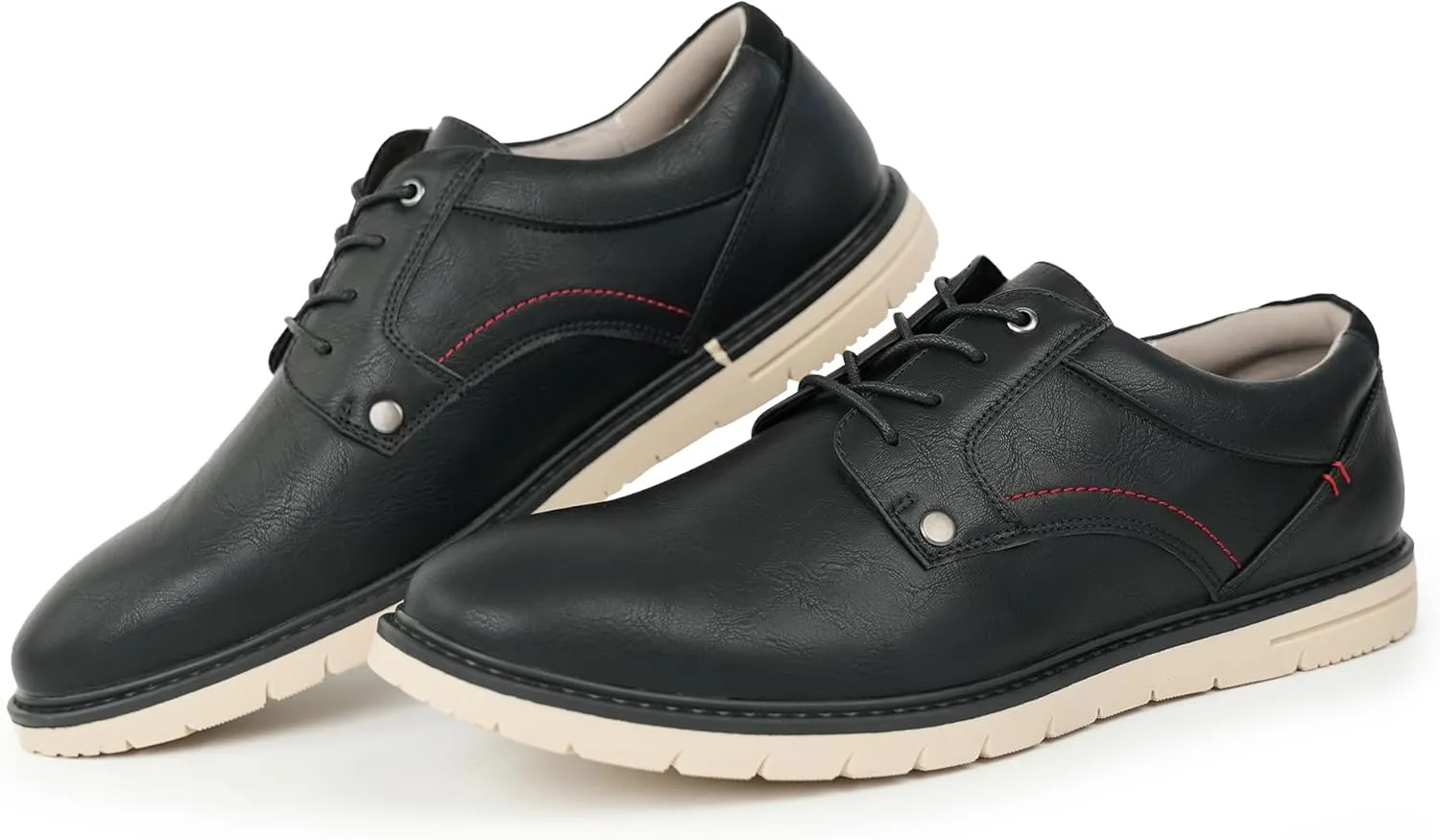 Hawkwell Men's Plus Size Casual Oxfords Shoes Comfortable Business Dress Sneakers US Size 13 14 15 16 17 18