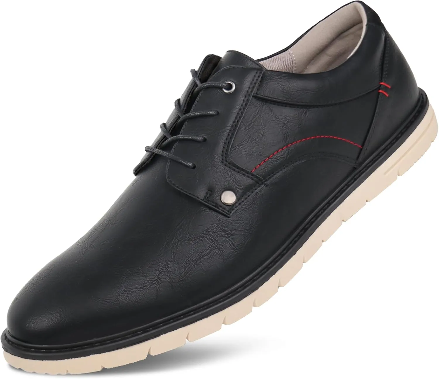 Hawkwell Men's Plus Size Casual Oxfords Shoes Comfortable Business Dress Sneakers US Size 13 14 15 16 17 18
