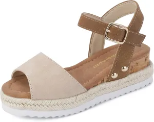 Hehainom Girls Wedge Sandals Platform Shoes Little Big Kid Summer Girls Heels Dress Shoes