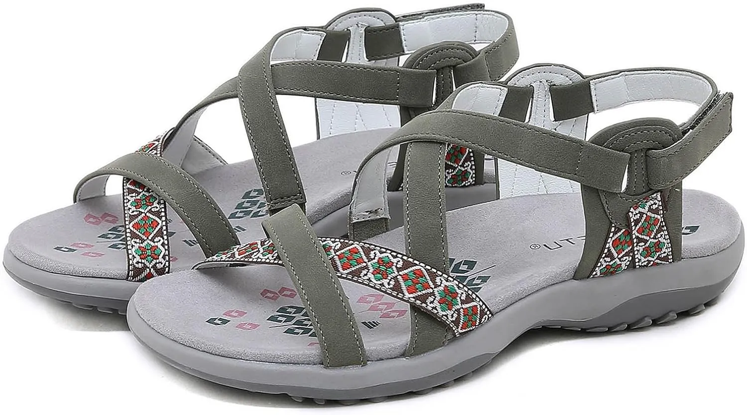 Hiking Sandals Women Waterproof Sport Sandals Straps with Adjustable Hooks Arch Support Beach Vacation Casual Camping