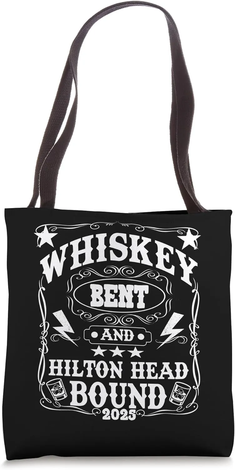 Hilton head Whiskey Bent Matching Group Party Tote Bag