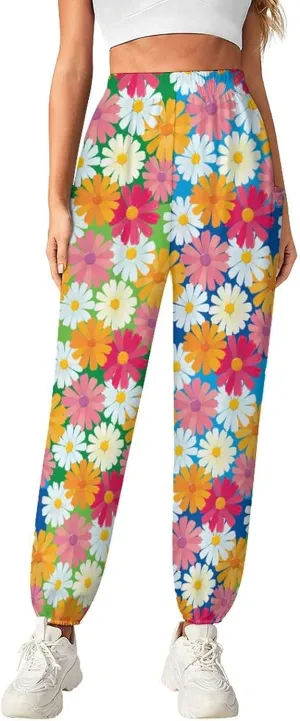 Hippie Floral Print Yoga Bloomers Womens Hippie Harem Pant Lantern Pants Elastic Gym Leggings Loose Casual Slacks