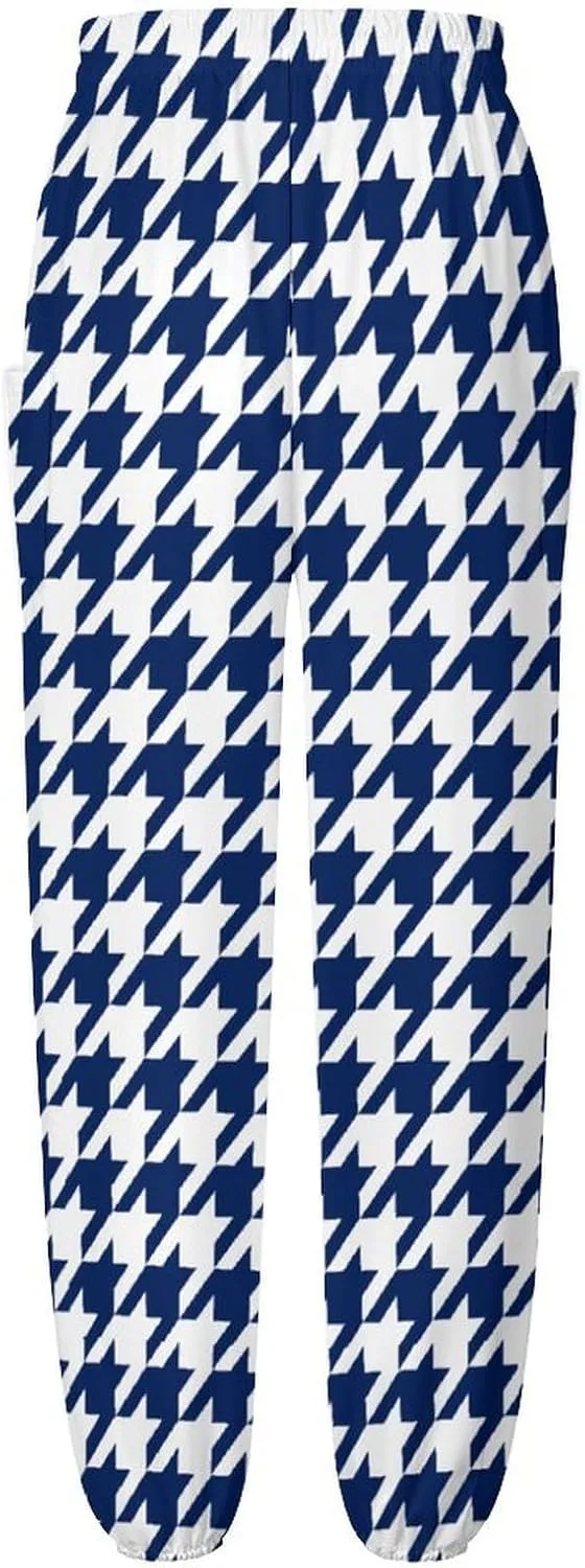 Houndstooth Yoga Bloomers Womens Hippie Harem Pant Beach Pants Elastic Gym Yoga Trousers Loose Casual Slacks