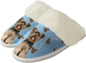 House Slippers for Women Men Winter Slip On Warm Closed Toe Home Shoes Flats Unisex Casual Breathable Soft Plush Bedroom Slipper for Bath Indoor